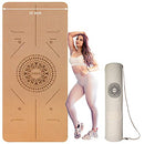 B08YDD7CP3 Yoga Mat,Large Cork Extra Wide Pro Fitness Mat, 183x81x0.6cm - Brand New