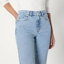Amazon Essentials Women's High-Rise Straight Leg Jean, Tinted Ice Light Wash, 18 - Brand New