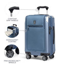 TRAVELPRO PLATINUM ELITE HARDSIDE CARRY-ON LUGGAGE 21" 409209602 - DARK SKY BLUE - Like New