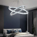 Modern Crystal Chandeliers Oval 2 Rings Pendant Lighting Light Fixtures - Brand New