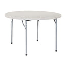 OFFICE STAR RESIN MULTIPURPOSE 48" ROUND TABLE, 4-FEET, GRAY - - Scratch & Dent
