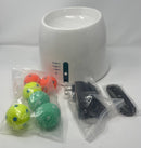 NUBDDYS AUTOMATIC DOG BALL LAUNCHER FETCH SMALL TO MEDIUM - WHITE/DARK GREEN - Like New