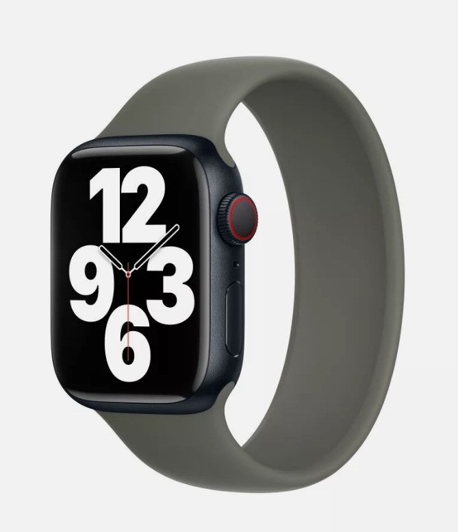 APPLE WATCH SOLO LOOP 45MM - SIZE 7 - OLIVE - Like New