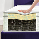 ZINUS 12" FOAM AND SPRING MATTRESS FULL, CERTIPUR-US CERTIFIED FOAMS WHITE - Like New