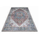 BIBB HOME WASHABLE FLANNEL PRINTED AREA RUG LATEX BACK 5X7FT - - Scratch & Dent