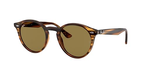 RAY-BAN RB2180 STRIPED RED HAVANA B-15 BROWN LENSES RED HAVANA/ BROWN SIZE 51MM - Like New