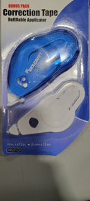 SKILCRAFT CORRECTION TAPE - REFILLABLE APPLICATOR, 12 METERS - WHITE - Brand New