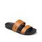CJ2827 REEF WOMEN'S, CUSHION VISTA SLIDE, SIZE WOMEN 8 (JP W25) - COGNAC BLACK - Like New