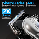 CHICCLY PROFESSIONAL HAIR CLIPPERS FOR MEN & WOMEN LOW NOISE 094AS-STEEL - STEEL - Like New