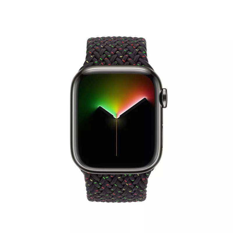 APPLE WATCH BRAIDED SOLO LOOP 45MM MMWU3AM/A - SIZE 12 - BLACK UNITY - Like New