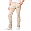 GALAXY BY HARVIC MEN'S COTTON CHINO SLIM FIT CASUAL STRETCH PANTS 32X30 - KHAKI - Brand New