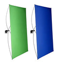 Neewer Portable 2-in-1 Chromakey Blue/Green Backdrop Screen B08BLFNR42 -Black - Brand New