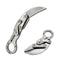 ISMOSM OUTDOOR MINI CAMPING STAINLESS CRAWL KNIFE MULTIFUNCTION - SILVER - Like New