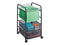 SAFCO 5215BL ONYX MESH OPEN FILE CART WITH 2 STORAGE DRAWERS, - BLACK - Brand New