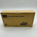 GENERIC 11 WATTS DUSK TO DAWN OUTDOOR LED BULBS E26 EDISON LIGHT 4 PCS - WHITE - Like New