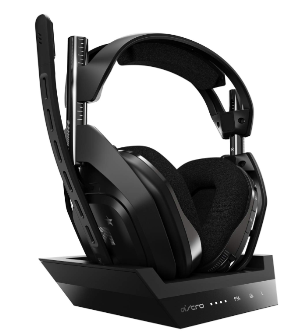 ASTRO Gaming A50 Wireless Headset with Base Station Gen 4 Black A00085 Like New