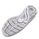 UNDER ARMOUR UA HOVR SONIC 6 MEN'S RUNNING SHOES WHITE/WHITE/METALLIC SILVER - Like New