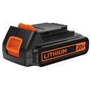 BLACK+DECKER 20V MAX BATTERY, 1.5AH, COMPATIBLE WITH OTHER 20V TOOLS - ORANGE - Like New