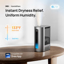 Dreo Smart 6L Humidifier with Warm & Cool Mist, 60hr Runtime DR-HHM003S - SILVER Like New