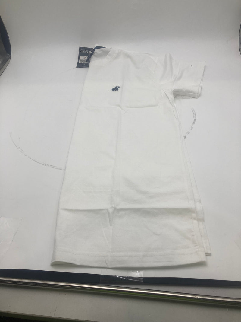 PACIFIC POLO CLUB MEN'S SHORT SLEEVES T-SHIRT - SIZE: MEN L - WHITE - Brand New