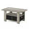 11158GYW FURINNO ANDREY COFFEE TABLE WITH BIN DRAWER FRENCH OAK GRAY/BLACK - Like New