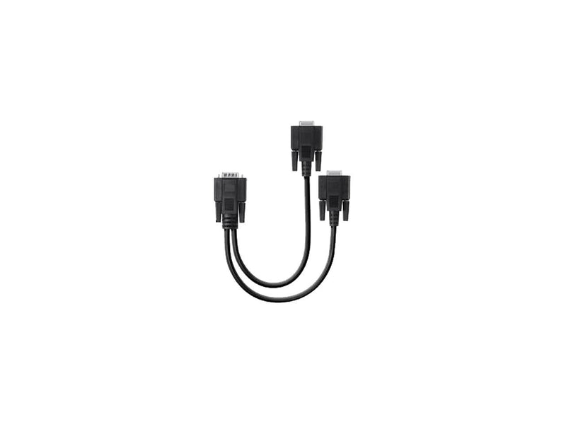 Belkin F2CM038b01 Black 1ft VGA HD15-M to (2) VGA HD15-F Splitter Y Cable