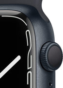 For Parts: APPLE WATCH 7 GPS 45MM MIDNIGHT ALUM CASE MIDNIGHT SPORTS - PHYSICAL DAMAGED