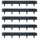 Sunnydaze 16.7' Steel Garden Edging for Landscaping 5-Pack HBM-666 Gray - Like New