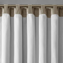 MADISON PARK TAN CURTAINS TRANSITIONAL ROD POCKET CURTAINS 50" X 95" MP40-716 - Like New