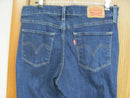 LEVI'S WOMEN'S CLASSIC STRAIGHT JEANS - SIZE: WOMEN 6M W28XL30 - BLUE - Like New