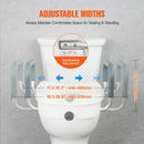 VEVOR RAISED TOILET SEAT 5" HEIGHT RAISED 350 LBS WEIGHT 19.1" - 21.7" - WHITE - Like New