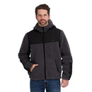 OMBLL008 BILLABONG MEN'S FULL ZIP SHERPA HOODIE JACKET CHARCOAL HEATHER S - Brand New