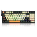 RED DRAGON WIRED MECHANICAL GAMING KEYBOARD, K636CLO - BLACK/WHITE - Like New