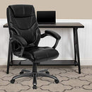 GO-724H-BK Flash Furniture Greer High Back LeatherSoft Executive Ergonomic Chair - Like New