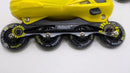 Nattork Kids Inline Skates Light up Wheels Blades Roller,Size: 5-8 - Yellow - Brand New