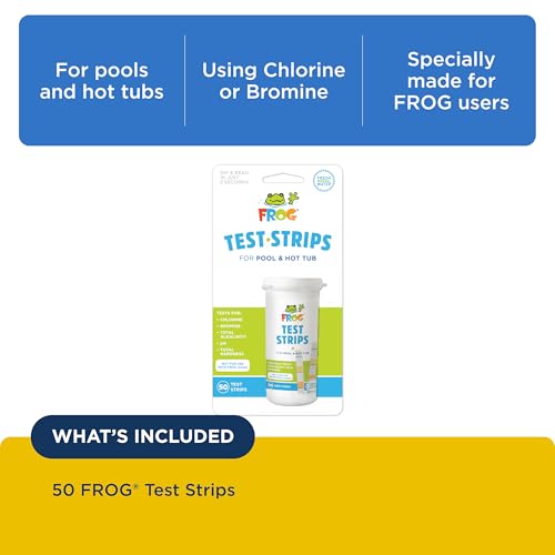 FROG Test Strips Pool Hot Tub Test Strip with Accurate Indicator - 50 Strips - Brand New
