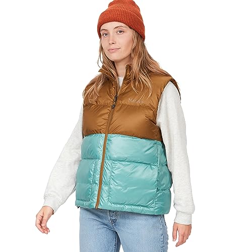 MARMOT Women's Guides Down Vest Hazelnut/Blue Agave XL - Brand New