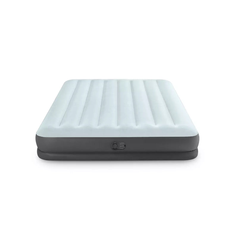 INTEX COMFORT PLUSH MID RISE DURA-BEAM AIRBED WITH BUILT-IN ELECTRIC PUMP 13 - Like New