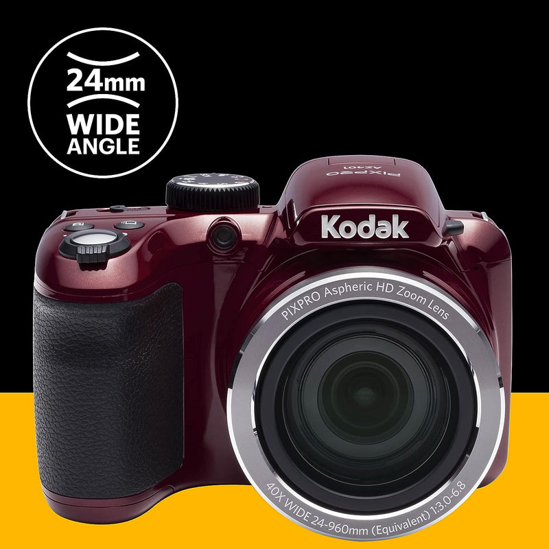 Kodak AZ401RD PIXPRO Digital Camera with 16 Megapixels and 40x - Scratch & Dent