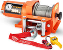 TYT 2000 LB ORANGE ELECTRIC WINCH (2000 LB STEEL CABLE WINCH) - ORANGE - Like New