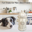 Blue Sky Ceramics Kiln Fired Clay Fire Hydrant Treat Jar - B09HN4S4NW - White - Brand New