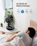 Koonie 12-inch Foldaway Portable Fan, Oscillating 10800mAh Battery ZD401 - BLACK - Like New