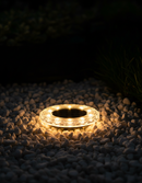 SERENITY HOME THE LUMIS, SOLAR DISK LIGHT FOR GARDEN PATHS & PATIO - WHITE - Like New