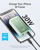 ANKER POWER BANK POWER IQ 3.0 PORTABLE CHARGER PD 30W MAX POWERCORE 30W - GREEN - Like New