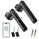 TDMALE FINGERPRINT DOOR LOCK SMART VOICE GUIDANCE DOOR KNOB - H24 - BLACK - Like New