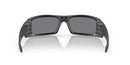 Oakley Men's Oo9014 Gascan Rectangular Sunglasses Matte Black/Grey 55 - Like New