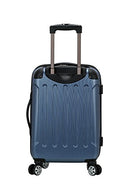 ROCKLAND LONDON HARDSIDE EXPANDABLE LUGGAGE SPINNER WHEELS CARRY-ON 20-INCH BLUE - Brand New