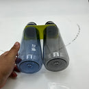 ALL IN MOTION WATER BOTTLE, 2 PACK - TRANPARENT GRAY/BLUE - Like New