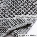 Upgraded Non Slip Bathroom Rugs Sets 2 Piece, Washable Waffle Bath Mats Set - Brand New