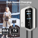 Paris Rhône Level 2 EV Charger 48 Amp UL Listed 11.5KW Smartlife App - SILVER - Like New